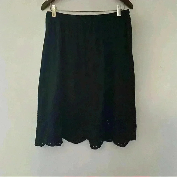 Sophie Max Black Cotton Skirt NWT Size Medium - Picture 4 of 12